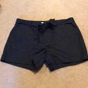 Banana republic navy linen shorts.